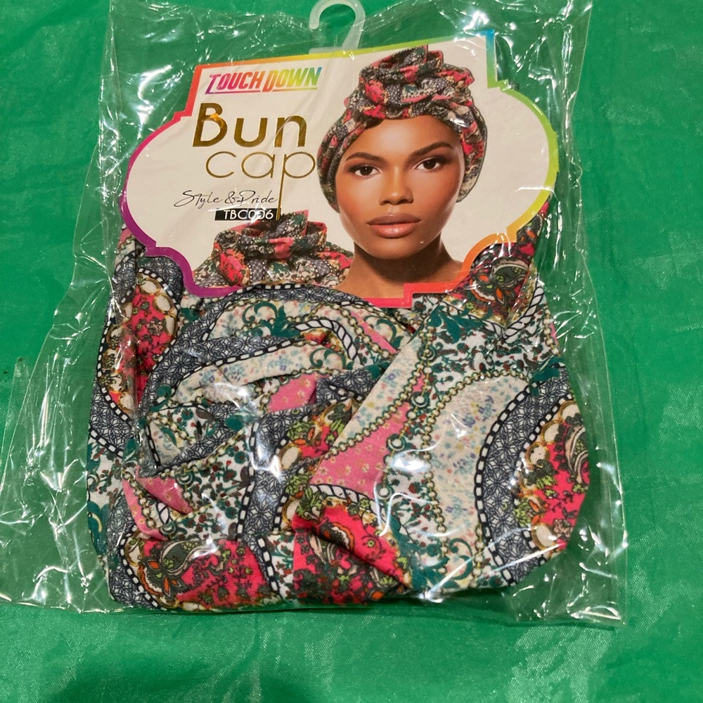 Pink Paisley Bun Cap - Women’s Hair Wrap